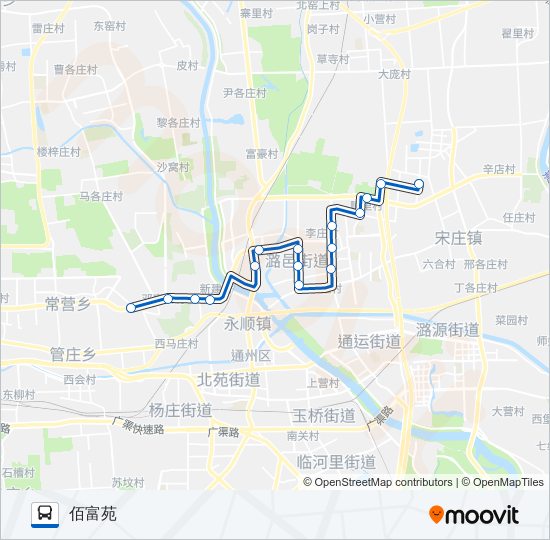 824 bus Line Map