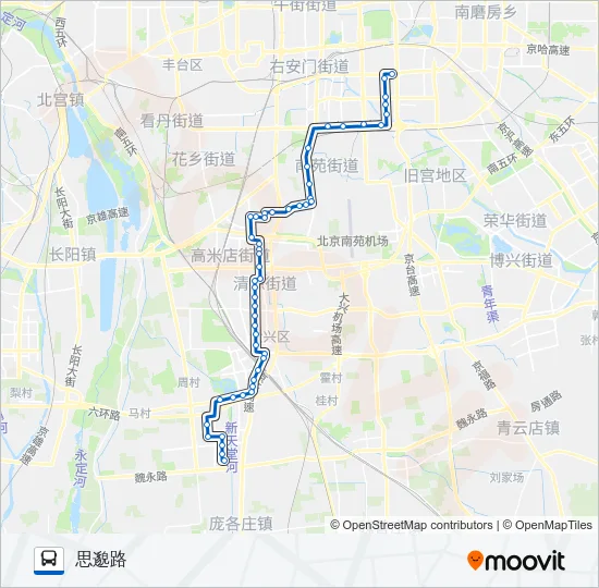 829 Bus Line Map