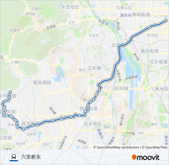 公交831路的线路图