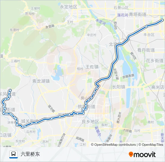831 Bus Line Map
