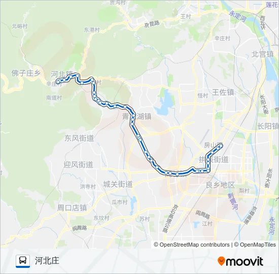 公交833路的线路图