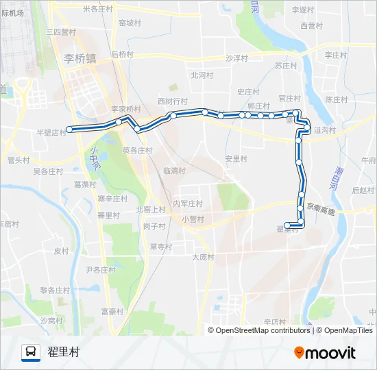 834 Bus Line Map