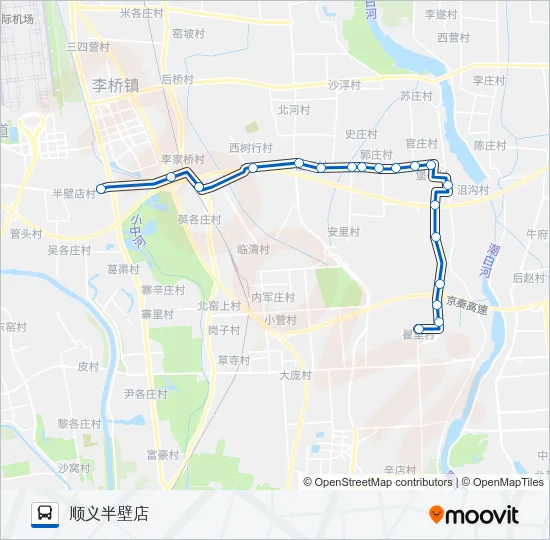 834 Bus Line Map