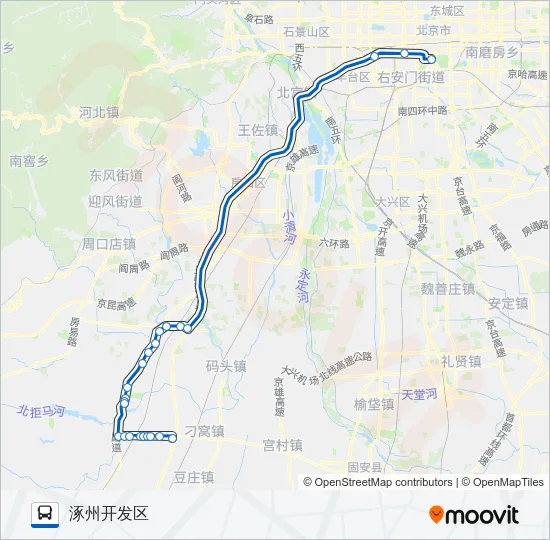 838 Bus Line Map