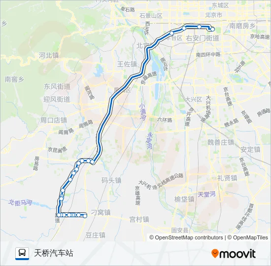 838 Bus Line Map