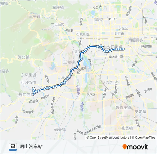 839 Bus Line Map