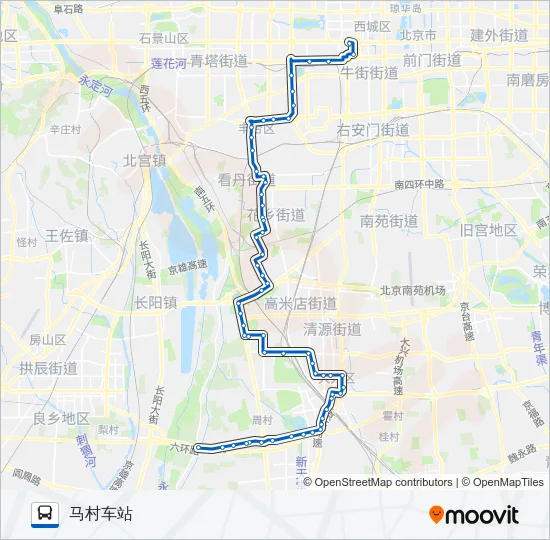 公交840路的线路图