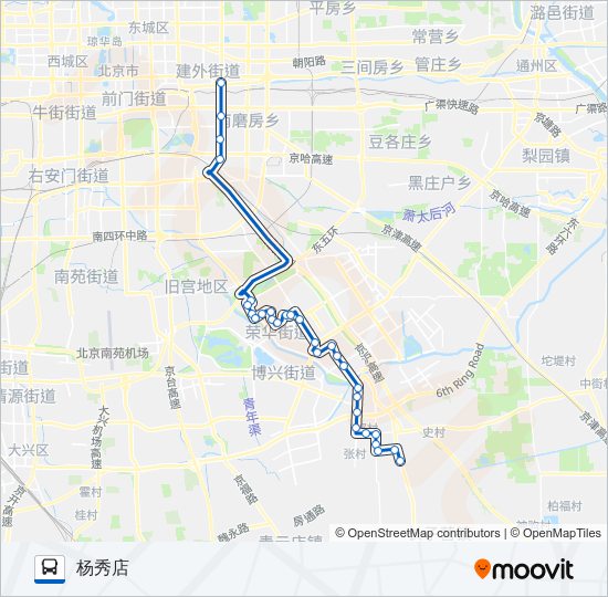 846 bus Line Map