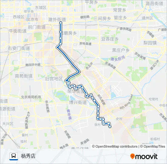 846 Bus Line Map