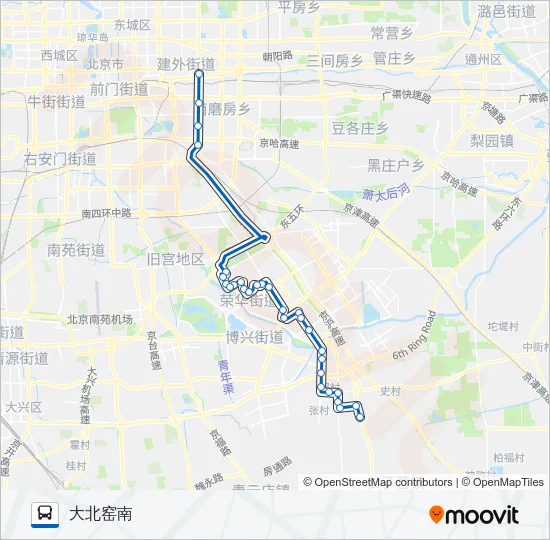 846 Bus Line Map