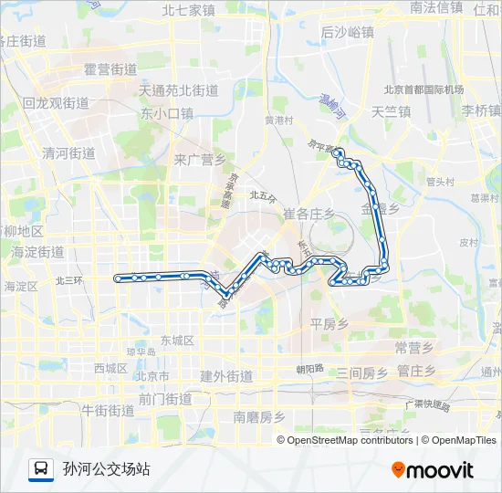 847 Bus Line Map