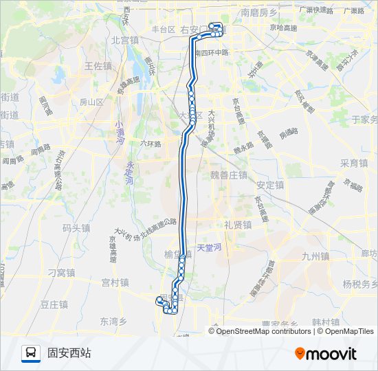 公交849路的线路图