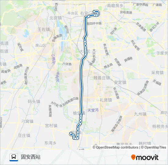 849 Bus Line Map