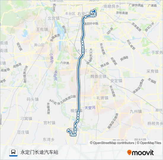 849 Bus Line Map