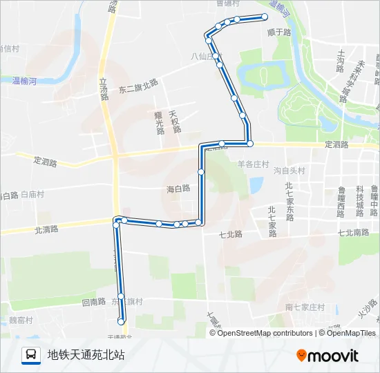 860 Bus Line Map