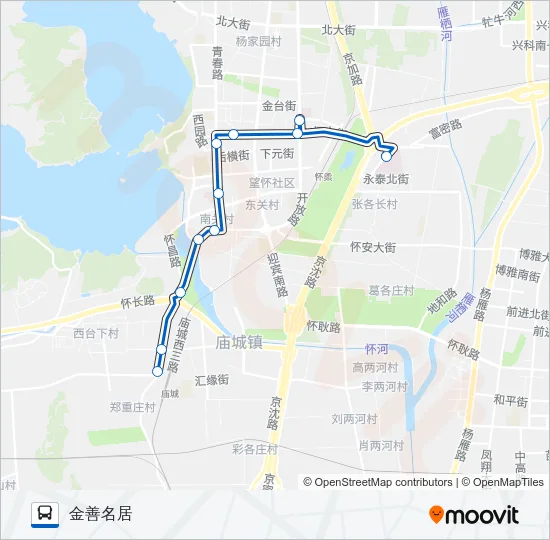 863 Bus Line Map