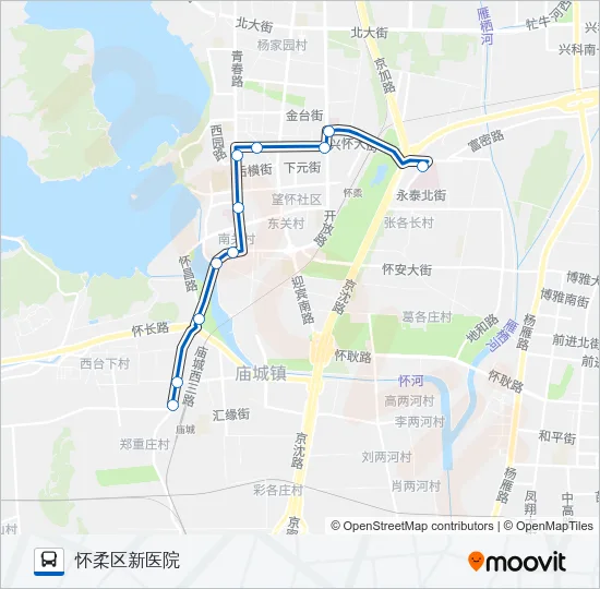 863 Bus Line Map