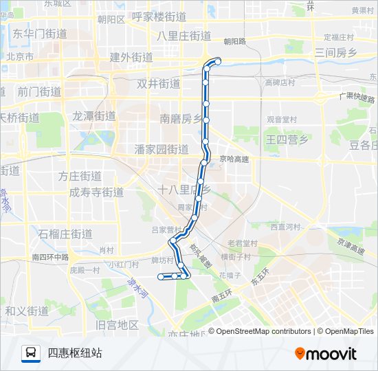 865 bus Line Map