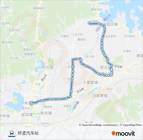 868 Bus Line Map