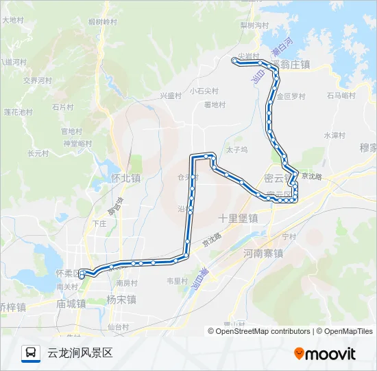 868 Bus Line Map