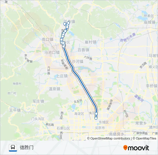872 Bus Line Map