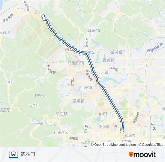 公交877路的线路图