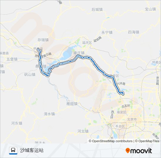 公交880路的线路图