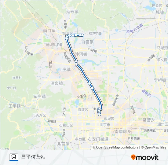 881 Bus Line Map