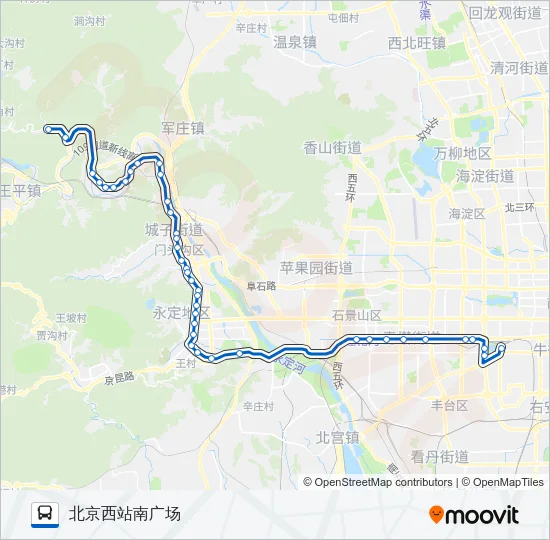 890 Bus Line Map