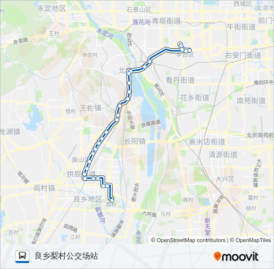 公交896路的线路图