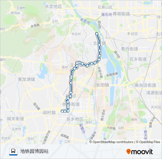 公交897路的线路图