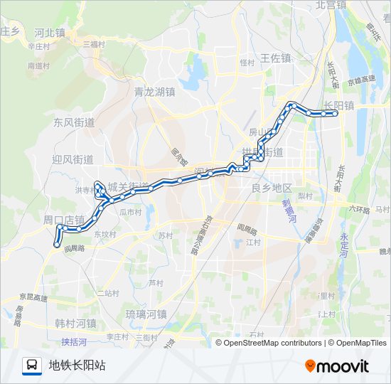 公交907路的线路图