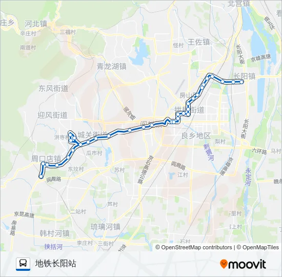 907 Bus Line Map