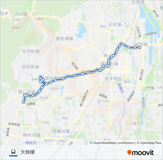 907 Bus Line Map