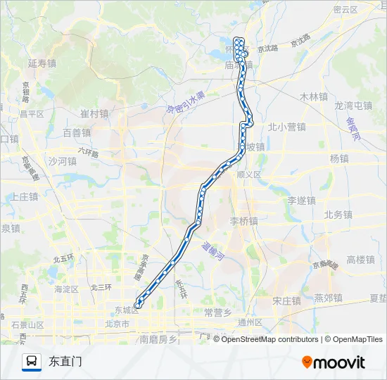 916 Bus Line Map