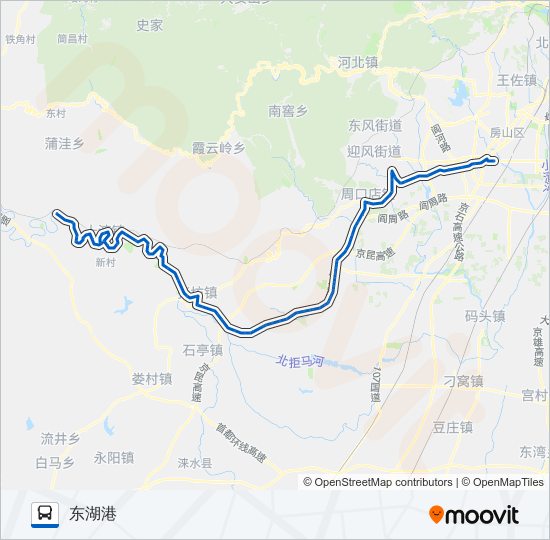 917 bus Line Map