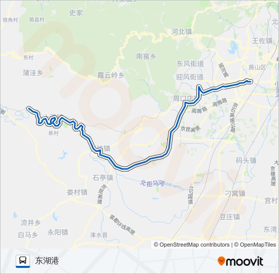 公交917路的线路图