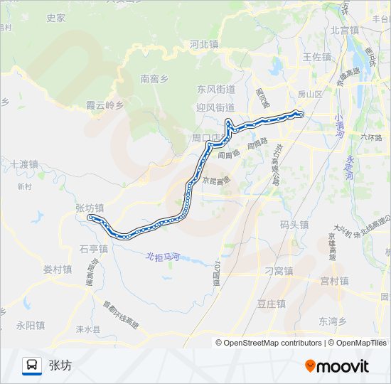 公交917路的线路图
