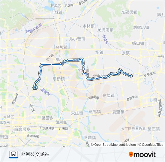 公交923路的线路图