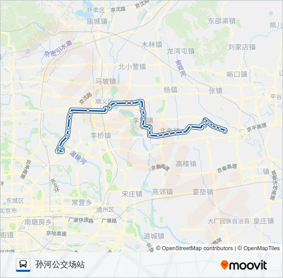 923 Bus Line Map