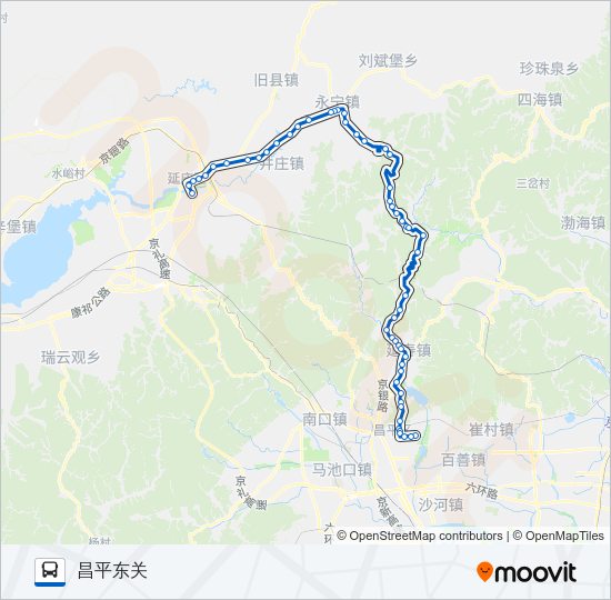 公交925路的线路图