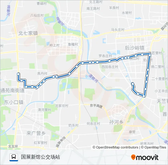 933 Bus Line Map