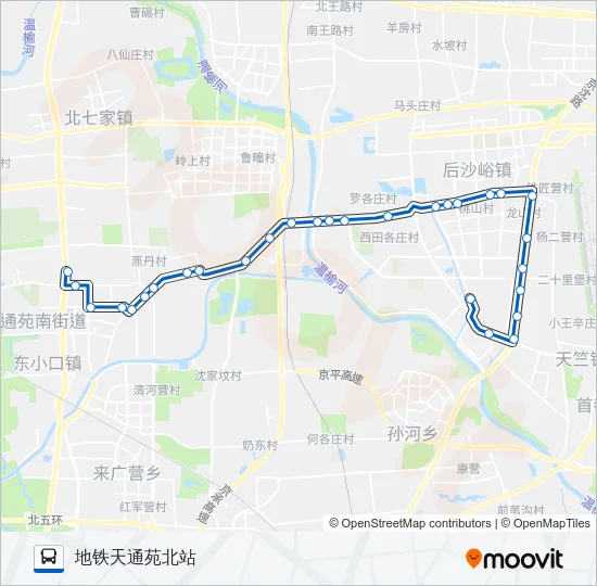 933 Bus Line Map