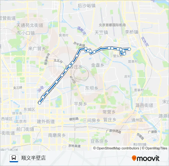 935 Bus Line Map