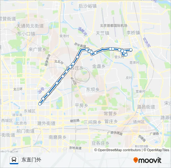 935 Bus Line Map