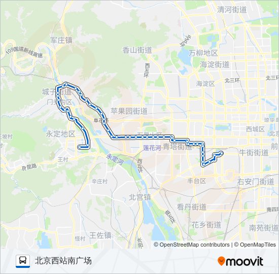 941 bus Line Map