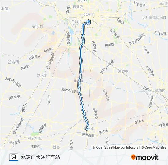 943 Bus Line Map