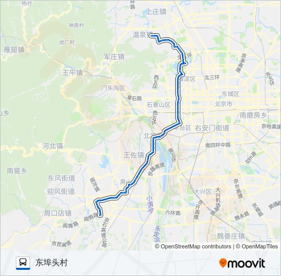 952 bus Line Map