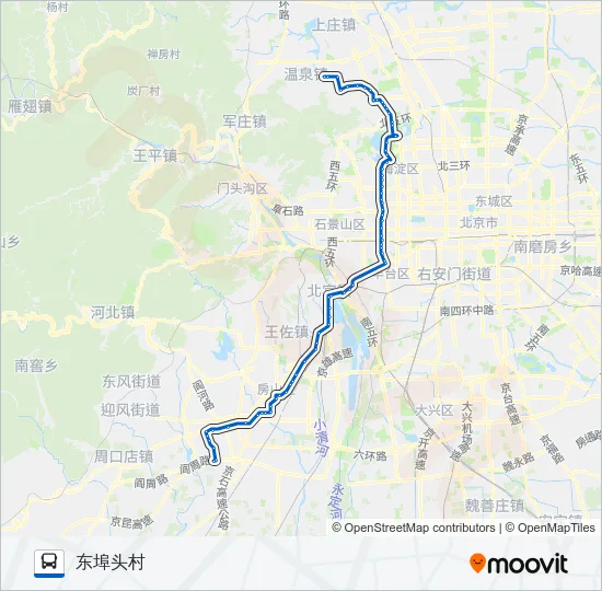 952 Bus Line Map