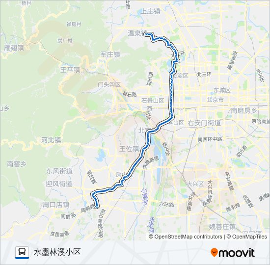 公交952路的线路图